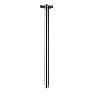 OFFO Shower Arm with Flange 16 in Ceiling Mount Replacement Rain Shower Head Straight Arm CeilingMounted For Fixed Shower Head High Pressure Rain Chrome