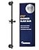 HammerHead Showers Solid Metal 275 Inch Shower Slide Bar for Hand Held Shower Heads Matte Black Adjustable Height Showerhead with Hose Rail System Easily Adjust Height Angle of Handshower