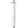 Anpean 12 Inch Square Ceiling Mounted Shower Arm and Flange Polished Chrome
