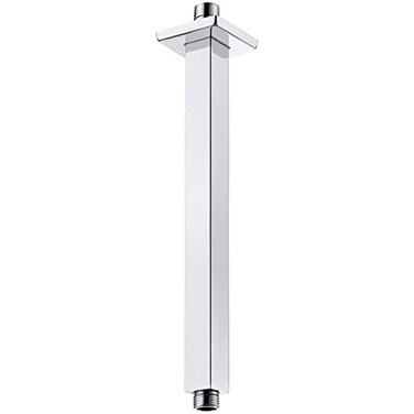 Anpean 12 Inch Square Ceiling Mounted Shower Arm and Flange Polished Chrome