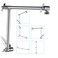 PDPBath Shower Extension Arm 16 Upgrade Solid Brass Shower Head Shower Head Extender Adjustable Height Extended with G12 Universal Connection for Rain Handheld Shower Head Chrome