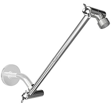 Coeur Designs 16Inch Extra Long Shower Extension Arm Solid Brass HeightAngle Adjustable With a Unique Locking Gear for a Perfect Position Every time Holds All Showerhead Sizes