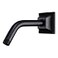 SEABEFORE 6 inch Standard shower arm Wall Mounted black shower head extension with unique square flange Standard 12 Connection