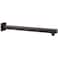 TRUSTMI Square Shower Arm with Flange 16 Inch Wall Mounted Rainfall Shower Head Extension Arm for Low Profile Bathroom Stainless Steel Oil Rubbed Bronze