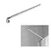 HTLOTUS Shower Support Bar 276 to 472 Telescopic Bar for 516 to 38 Thick Glass WalltoGlass Support Arm Polished Silver