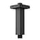 KATAIS Matte Black Shower Arm with Flange Square Stainless Steel Ceiling Mount Shower Extension Arm Pipe for Shower Head 4 inch Short