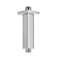 KATAIS Chrome Straight Shower Arm with Flange 4 inch Square Short Shower Head Arm Extension Made for 304 Stainless Steel