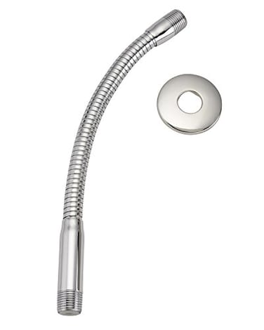 Keeney Plumb Pak K780CP Stylewise 115 Flexible Memory Flange Finish Shower Arm Polished Chrome