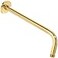 Aqua Elegante 12 Inch Shower Arm And Flange Solid Stainless Steel Wall Mount Pipe Extension for Rain Showerheads Fixed Heads Standard 12 Inch Thread Easy Install Polished Brass