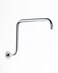 PHASAT S Shaped Shower Arm with FlangeHigh Rise Shower Head Extension Arm ChromePU9D02