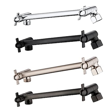 Oysdmn Shower Extension Adjustable Height and Angle Shower Head Extension Arm for Rain Shower Head Shower Arm Extender Hardware Oil Rubbed Bronze 10 Inch