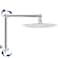NearMoon Adjustable Shower Arm Shower Extension Arm Universal Connection Rise or Lower Shower Head Adjust HeightAngle to Upgrade Shower Experience AntiLeak 16 Inch Chrome