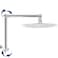 NearMoon Adjustable Shower Arm Shower Extension Arm Universal Connection Rise or Lower Shower Head Adjust HeightAngle to Upgrade Shower Experience AntiLeak 16 Inch Chrome