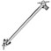 SparkPod 11 Solid Brass Shower Head Extension Arm Flexible Height Angle Adjustable Shower Arm Extension for Rain Showerheads with Sturdy Lock Universal Pipe Connection Luxury Polished Chrome
