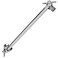 SparkPod 11 Solid Brass Shower Head Extension Arm Flexible Height Angle Adjustable Shower Arm Extension for Rain Showerheads with Sturdy Lock Universal Pipe Connection Luxury Polished Chrome