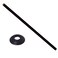 Westbrass 12 IPS x 19 Ceiling Mounted Shower Arm with Flange Matte Black D3619A62