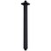 Anpean 16 Inch Square Ceiling Mounted Shower Arm and Flange Matte Black