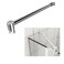 HTLOTUS Shower Door Support Bar 142 Telescopic Arm for 516 to 12 Thick Glass Fixed Frameless Shower Glass Panel Polished Silver