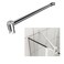 HTLOTUS Shower Door Support Bar 142 Telescopic Arm for 516 to 12 Thick Glass Fixed Frameless Shower Glass Panel Polished Silver