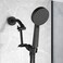 Pichrain Black Shower Arm Shower Head Extender Arm with Universal Connection to Shower Heads AntiLeak ToolFree Installtion Shower Exetension 5 Inch Matte Black