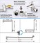 G-Promise GPromise 16 Inch Shower Head Extension Arm Solid Brass Height Angle Adjustable Extender Rise or Lower Rainfall and Fixed Shower Head Brushed Nickel