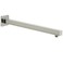 Voolan 20 Square Shower Arm with Flange and Teflon Tape Extension Shower Head Arm for Bathroom Fixed Shower Head Solid Stainless Steel Wall Mounted Brushed Nickel
