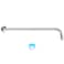 NearMoon Shower Arm Extra Extension Arm with Flange Stainless Steel WallMounted Showerhead Extender Pipe 24 Inch Chrome Finish