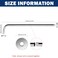 NearMoon Shower Arm Extra Extension Arm with Flange Stainless Steel WallMounted Showerhead Extender Pipe 24 Inch Chrome Finish