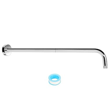 NearMoon Shower Arm Extra Extension Arm with Flange Stainless Steel WallMounted Showerhead Extender Pipe 24 Inch Chrome Finish