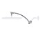 Hibbent All Metal 10 Shower Head Extension Arm Solid Brass Flexible Height Angle Adjustable Shower Arm Extender with Lock Joint Universal Connection Stainless Steel Pipe Height Extending Chrome
