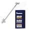 HammerHead Showers Solid Metal 16 Inch Long Adjustable Shower Arm Feat Shark Teeth The Strongest Locking Joints of Any Shower Head Extension Arm Raises Showerhead Height Chrome