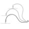 Singing Rain 15 inch Goose Neck Curved Extra Long Adjustable Shower Head Extension Arm With Locking Set Screw Brass Angle Height Adjustable G12 Universal Connector Compatible Chrome Finish