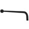 Nuodan Shower Arm with Flange 24 Inches Wall Mount Replacement Extension Showerhead Arm For Fixed Shower Head Matte Black
