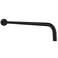 Nuodan Shower Arm with Flange 24 Inches Wall Mount Replacement Extension Showerhead Arm For Fixed Shower Head Matte Black