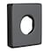 Gluckey Black Square Shower Arm Flange RP51034BL Compatible Brass Escutcheon Cover Plate for Tub Shower Faucets