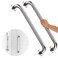 iMomwee 2 Pack 32 Inch Shower Grab Bar with AntiSlip Grip Chrome Stainless Steel Bathroom Grab Bar Handle Shower Balance Bar Safety Hand Rail Support Handicap Elderly Senior Assist Bath Handle
