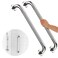 iMomwee 2 Pack 32 Inch Shower Grab Bar with AntiSlip Grip Chrome Stainless Steel Bathroom Grab Bar Handle Shower Balance Bar Safety Hand Rail Support Handicap Elderly Senior Assist Bath Handle
