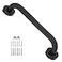 iMomwee Matte Black Shower Grab Bar 12 Inch1 Diameter Stainless Steel Small Safety Bars Bathroom Balance Support Bar Assist Handle Wall Handrail Mobility Aids for Handicap Elderly Senior Disabled