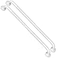 iMomwee 2 Pack White Grab Bars 32 Inch 125 Diameter Anti Slip Bathroom Grab Bar wKnurled Grip Handicap Grab Bar for Wall Shower Handle Safety Handrail for Senior