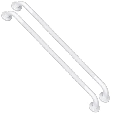 iMomwee 2 Pack White Grab Bars 32 Inch 125 Diameter Anti Slip Bathroom Grab Bar wKnurled Grip Handicap Grab Bar for Wall Shower Handle Safety Handrail for Senior