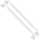 iMomwee 2 Pack White Grab Bars 32 Inch 125 Diameter Anti Slip Bathroom Grab Bar wKnurled Grip Handicap Grab Bar for Wall Shower Handle Safety Handrail for Senior