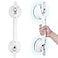 HEINSY 19inch Suction Shower Grab Bar Portable Shower Handle Bar Suction Grip Bar Bathtub Handle with Strong Hold Suction Cup Fitting and Rapid Release for BathroomMax Capacity 300lb