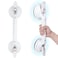 HEINSY 19inch Suction Shower Grab Bar Portable Shower Handle Bar Suction Grip Bar Bathtub Handle with Strong Hold Suction Cup Fitting and Rapid Release for BathroomMax Capacity 300lb