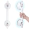 HEINSY 19inch Suction Shower Grab Bar Portable Shower Handle Bar Suction Grip Bar Bathtub Handle with Strong Hold Suction Cup Fitting and Rapid Release for BathroomMax Capacity 300lb
