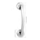 Cabilock Silver Suction Grab Bar for Shower Bathtub 12 Inch Chrome Finish Safety Handle DrillFree Balance Assist for Seniors Elderly Disabled Portable Bathroom Support Grip