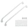 Ravinte Hardware Grab Bars for Shower 2 Pack 32Inch Anti Slip Shower Handles for Elderly Safety Shower Grab Bar Stainless Steel Handicap Grab Bars for Bathroom White 1 Diameter