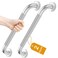 FANHAO 2 Pack Shower Grab Bar 16 Inch Stainless Steel Bathroom Grab Bar with AntiSlip Knurled Grip Heavy Duty Shower Handle Bath Handle Safety Bars for Elderly or Handicapped Brushed
