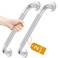 FANHAO 2 Pack Shower Grab Bar 16 Inch Stainless Steel Bathroom Grab Bar with AntiSlip Knurled Grip Heavy Duty Shower Handle Bath Handle Safety Bars for Elderly or Handicapped Brushed