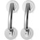 IWOWHERO Suction Cup Door Handles 2Pack Portable Bathroom Grab Bars for Shower Glass Doors Easy Install on Smooth Surfaces Safety Support