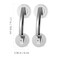 IWOWHERO Suction Cup Door Handles 2Pack Portable Bathroom Grab Bars for Shower Glass Doors Easy Install on Smooth Surfaces Safety Support